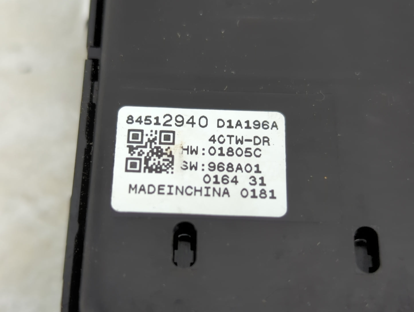 2016-2021 Chevrolet Malibu Master Power Window Switch Replacement Driver Side Left P/N:84512940 Fits OEM Used Auto Parts - O