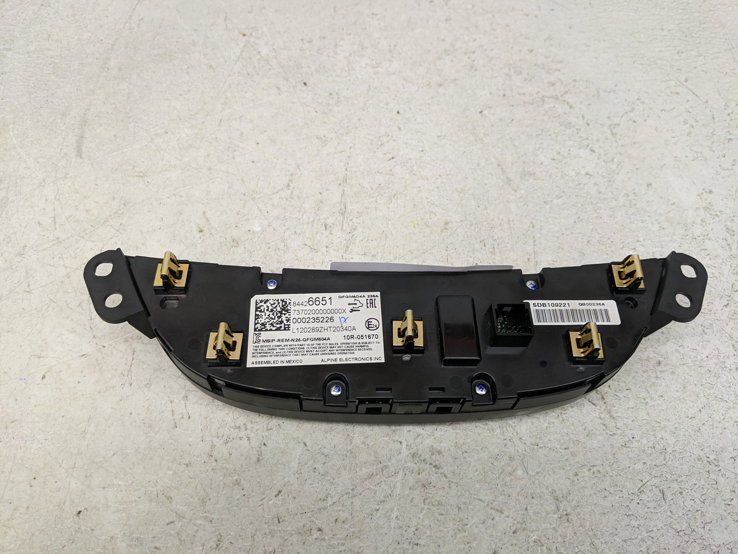 2019-2021 Chevrolet Malibu Climate Control Module Temperature AC/Heater Replacement P/N:000235226 84426651 Fits OEM Used Aut