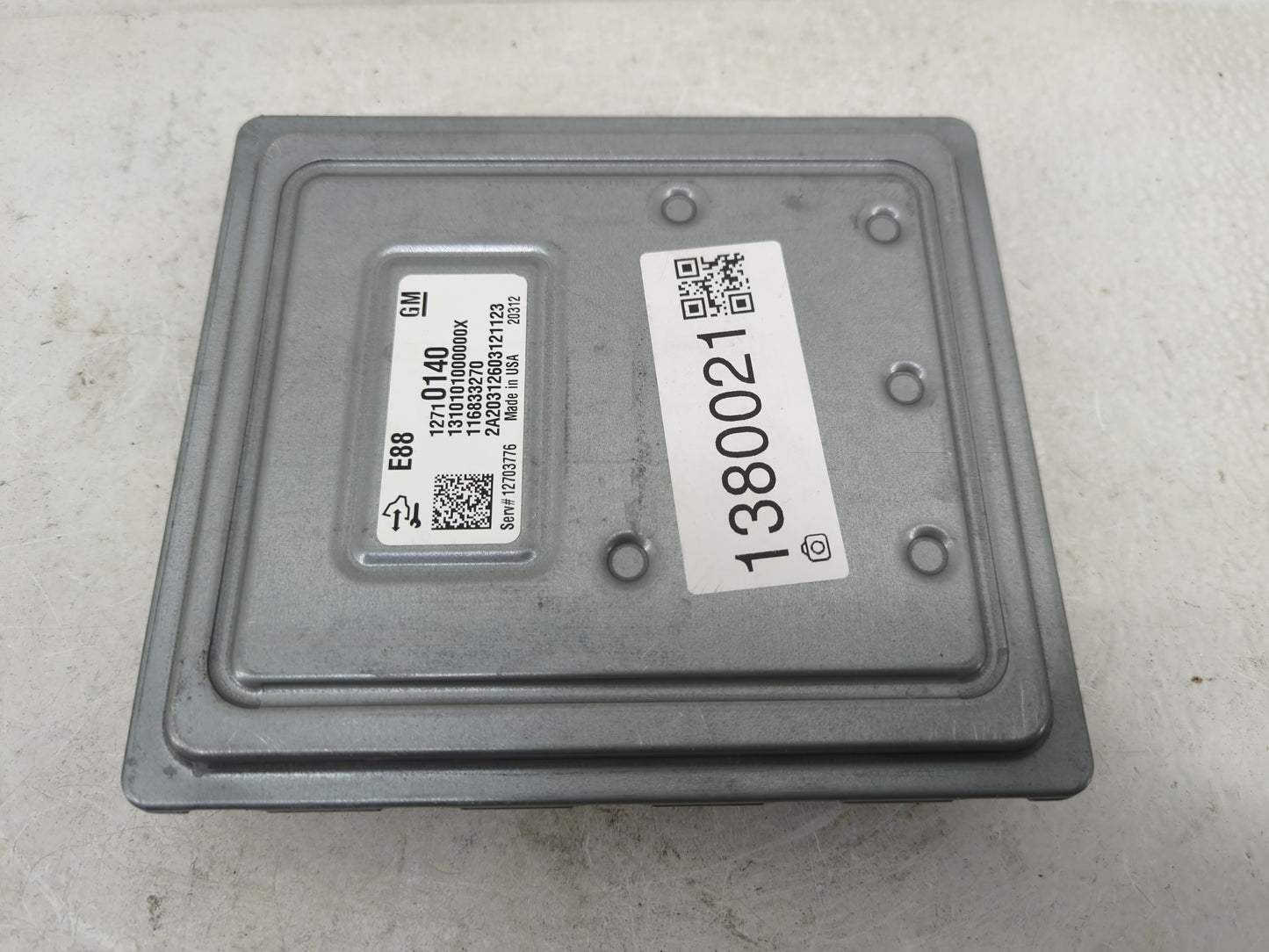 2020-2021 Chevrolet Malibu PCM Engine Control Computer ECU ECM PCU OEM P/N:12710140 Fits Fits 2020 2021 2022 OEM Used Auto P