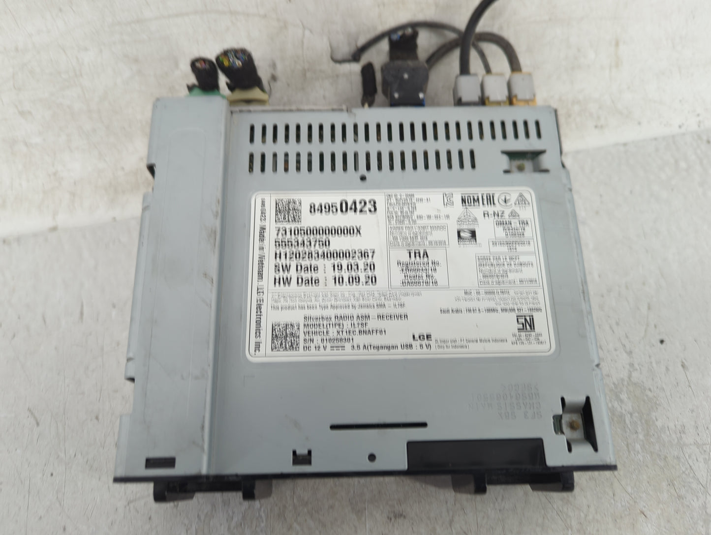 2019-2021 Chevrolet Malibu Radio AM FM Cd Player Receiver Replacement P/N:84594454 Fits Fits 2019 2020 2021 OEM Used Auto Pa