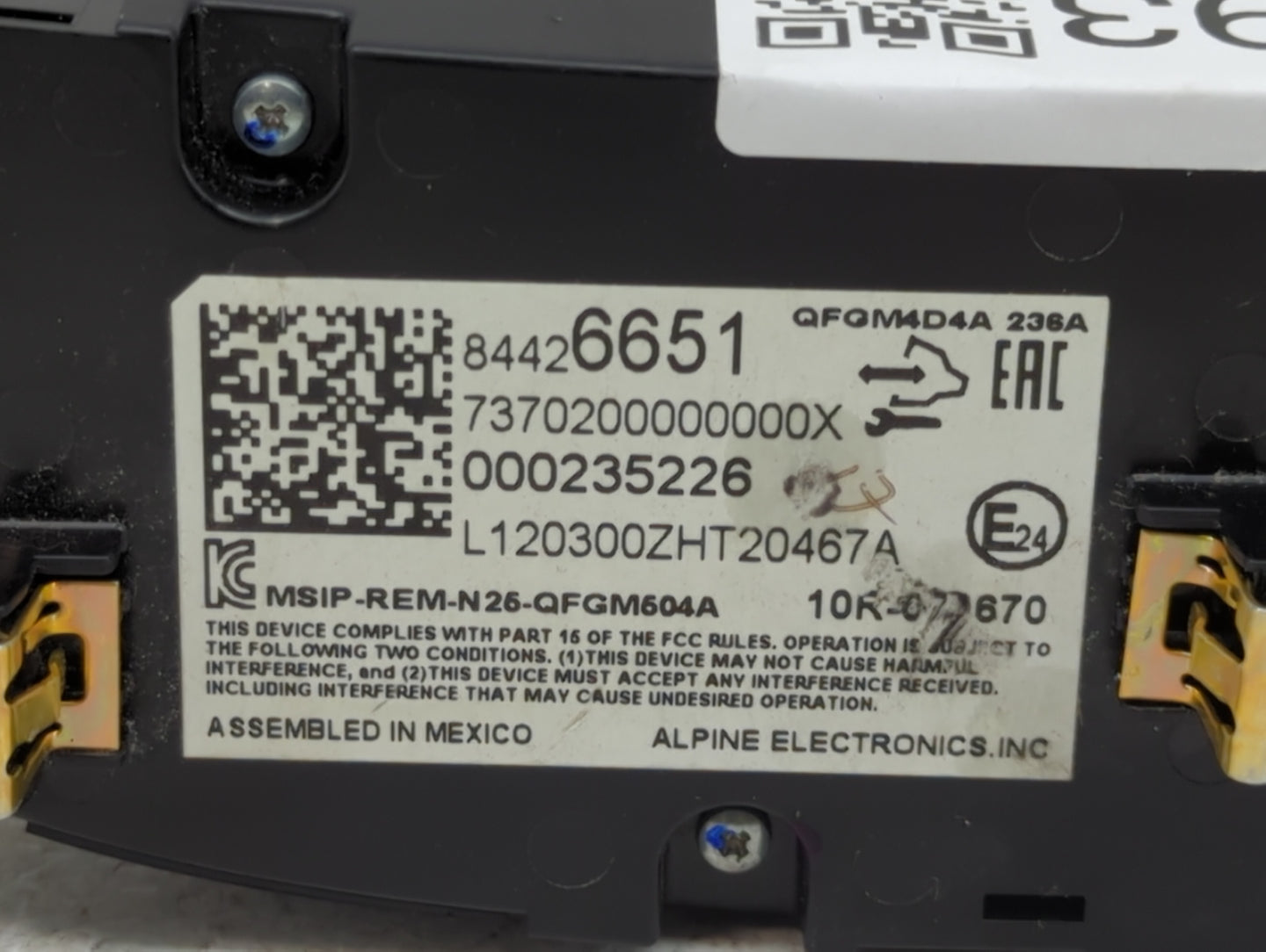2019-2021 Chevrolet Malibu Climate Control Module Temperature AC/Heater Replacement P/N:84426651 Fits Fits 2019 2020 2021 OE
