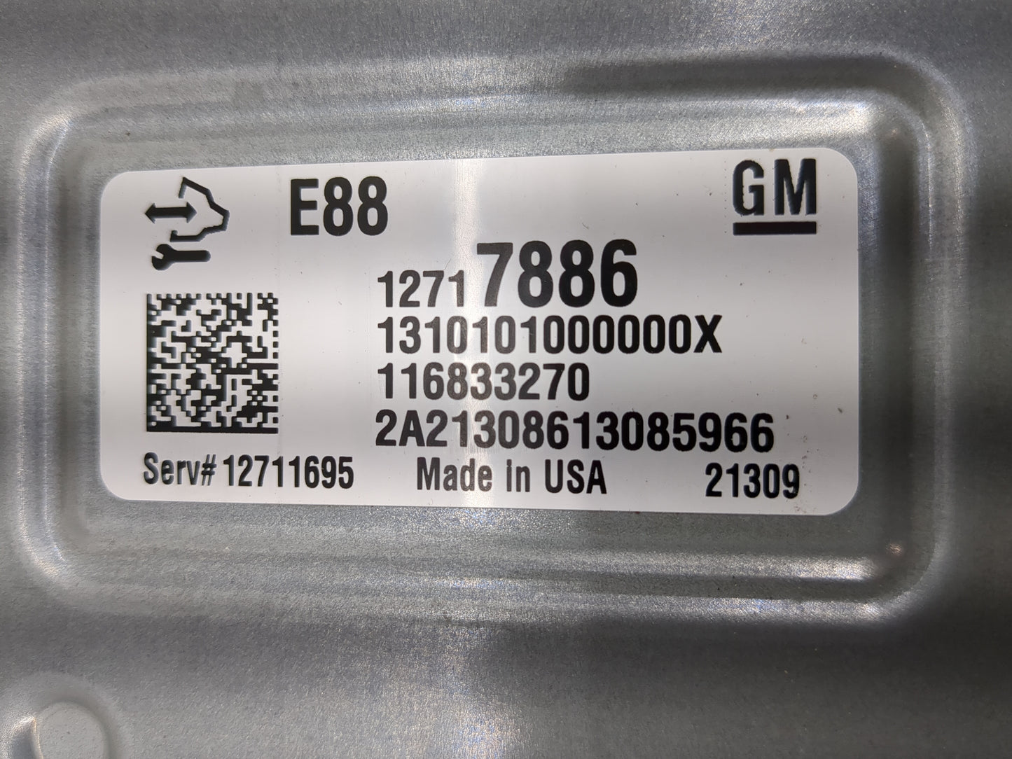 2020-2021 Chevrolet Malibu PCM Engine Control Computer ECU ECM PCU OEM P/N:116833270 12717886 Fits Fits 2020 2021 2022 OEM U
