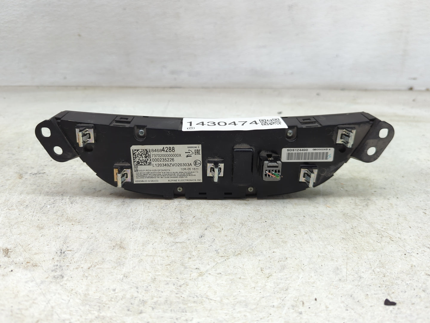 2018-2021 Chevrolet Malibu Climate Control Module Temperature AC/Heater Replacement P/N:84684288 Fits Fits 2018 2019 2020 20