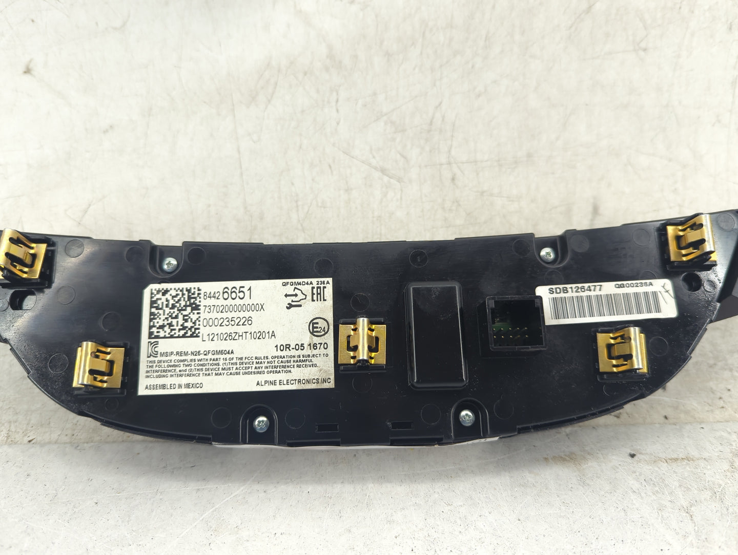2019-2021 Chevrolet Malibu Climate Control Module Temperature AC/Heater Replacement P/N:84426651 7370200000000X Fits OEM Use