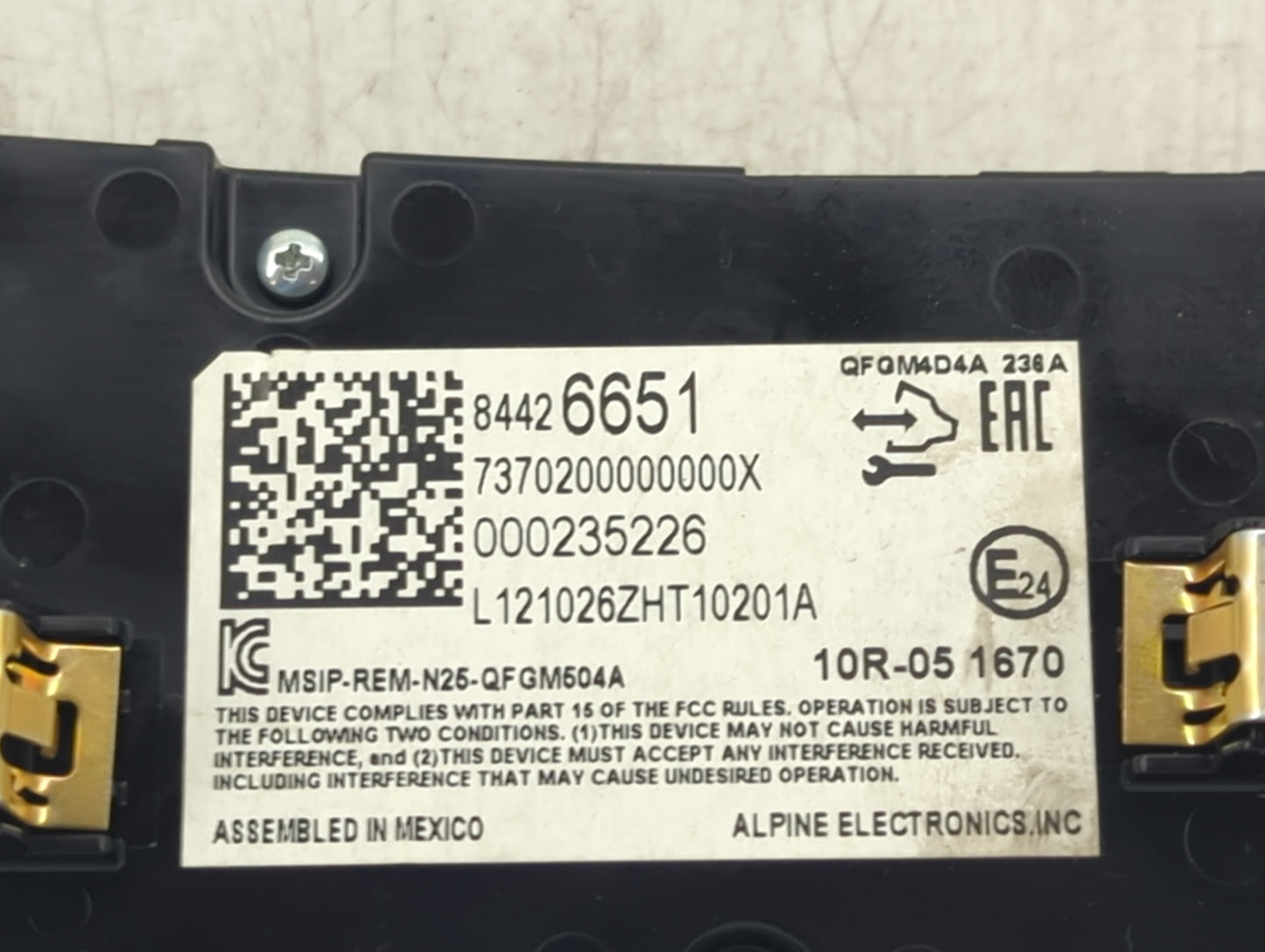 2019-2021 Chevrolet Malibu Climate Control Module Temperature AC/Heater Replacement P/N:84426651 7370200000000X Fits OEM Use