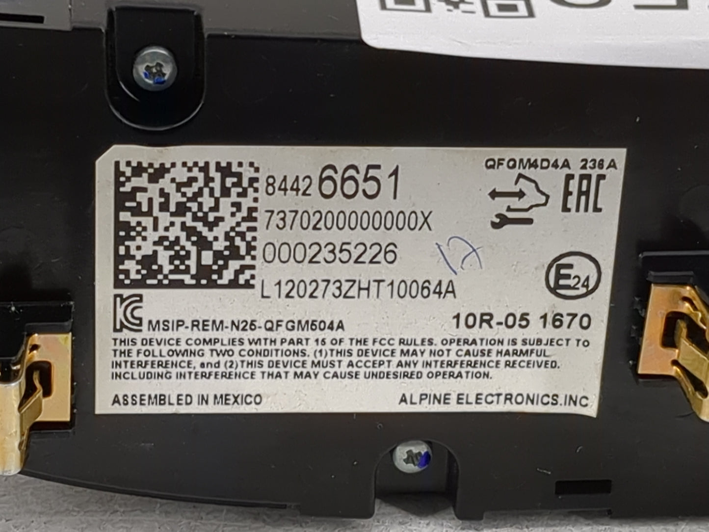2019-2021 Chevrolet Malibu Climate Control Module Temperature AC/Heater Replacement P/N:84426651 7370200000000X Fits OEM Use