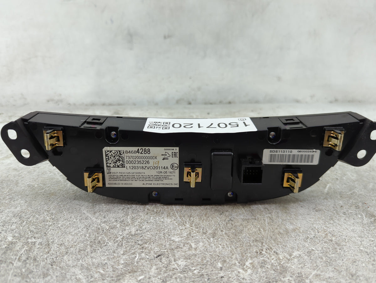 2019-2021 Chevrolet Malibu Climate Control Module Temperature AC/Heater Replacement P/N:84684288 MSIP-REM-N2S-QFGM507A Fits 