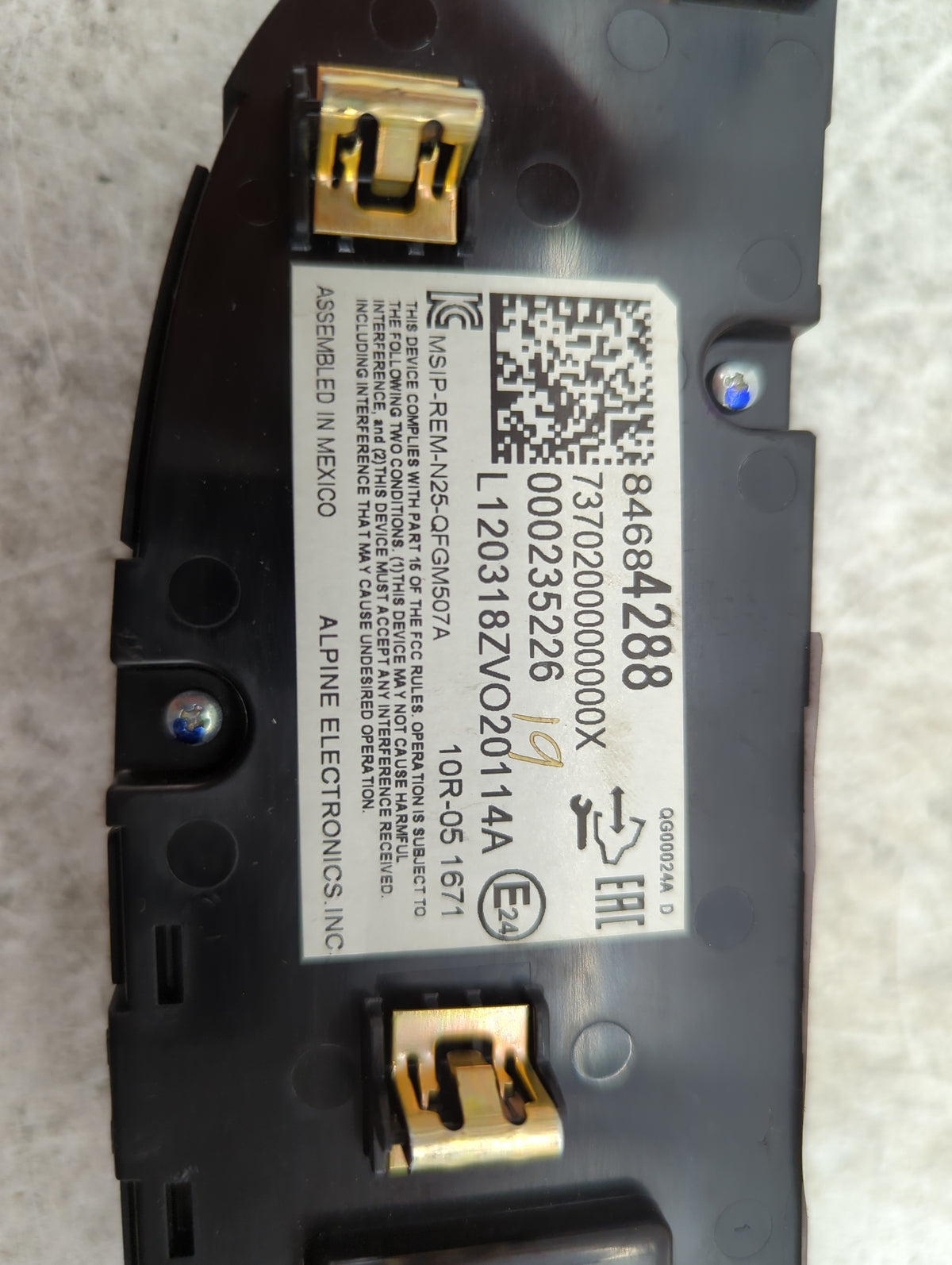 2019-2021 Chevrolet Malibu Climate Control Module Temperature AC/Heater Replacement P/N:84684288 MSIP-REM-N2S-QFGM507A Fits 