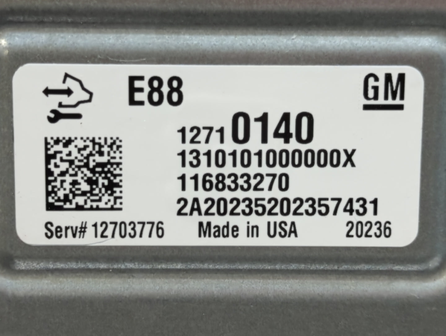 2020-2021 Chevrolet Malibu PCM Engine Control Computer ECU ECM PCU OEM P/N:12703776 12710140 Fits Fits 2020 2021 2022 OEM Us