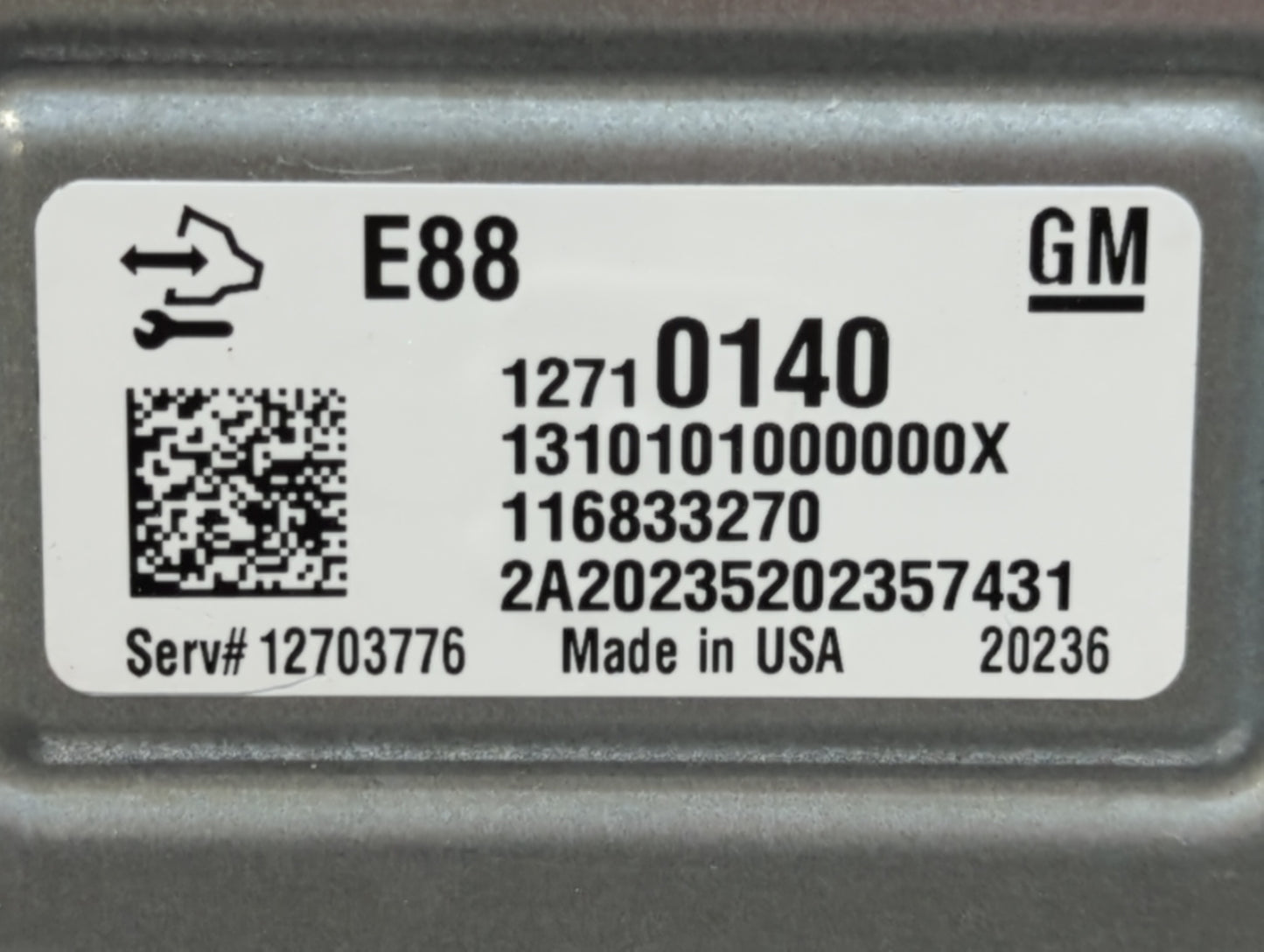2020-2021 Chevrolet Malibu PCM Engine Control Computer ECU ECM PCU OEM P/N:12703776 12710140 Fits Fits 2020 2021 2022 OEM Us