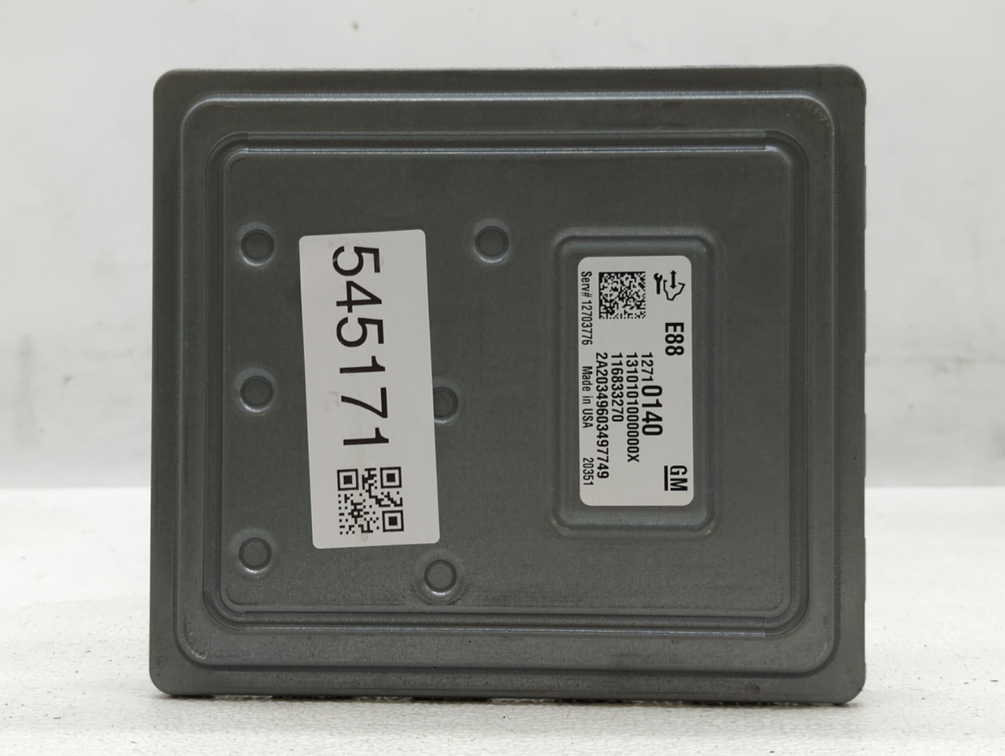 2020-2021 Chevrolet Malibu PCM Engine Control Computer ECU ECM PCU OEM P/N:12710140 Fits Fits 2020 2021 2022 OEM Used Auto P