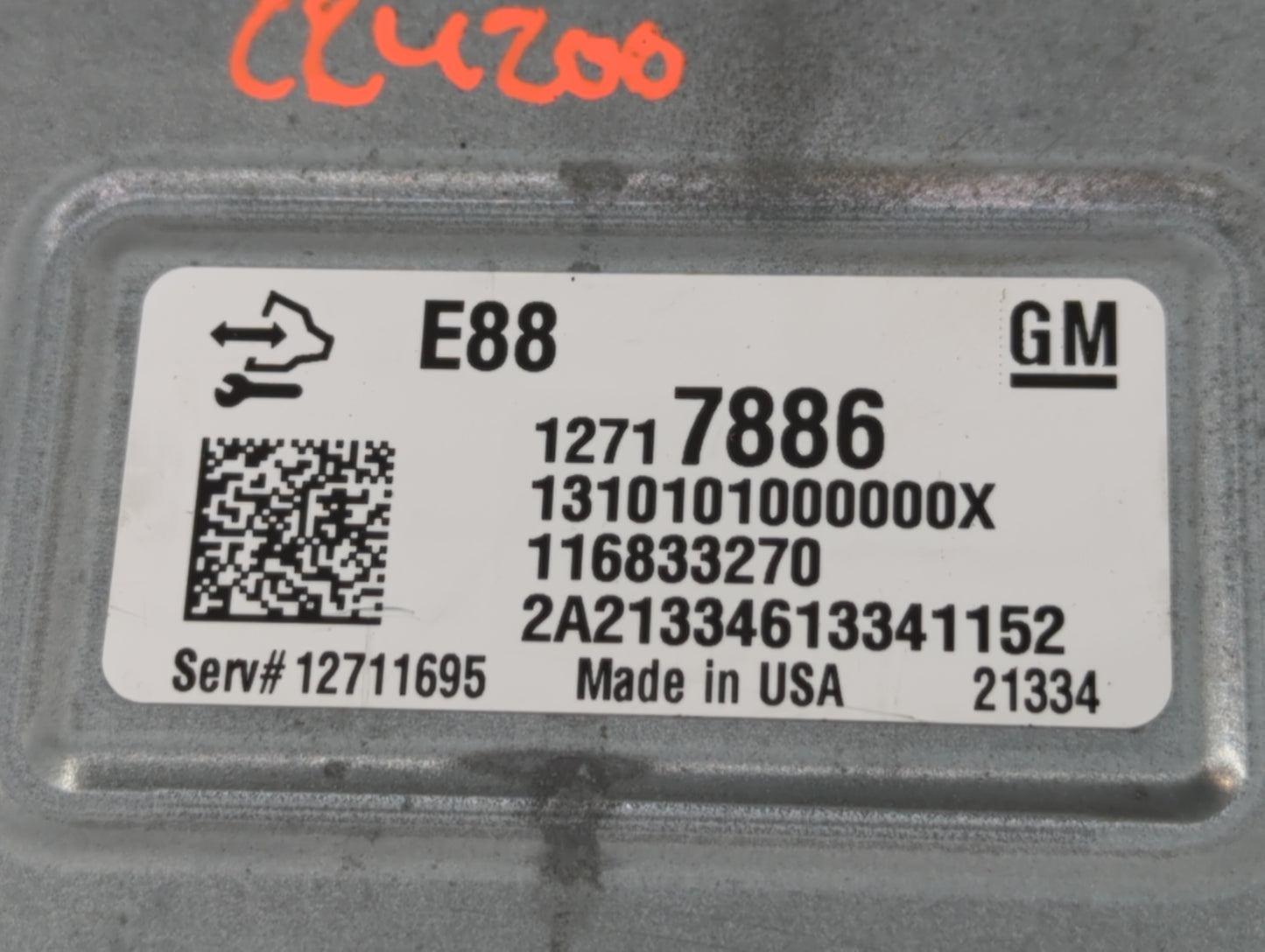 2020-2021 Chevrolet Malibu PCM Engine Control Computer ECU ECM PCU OEM P/N:12717886 Fits Fits 2020 2021 2022 OEM Used Auto P