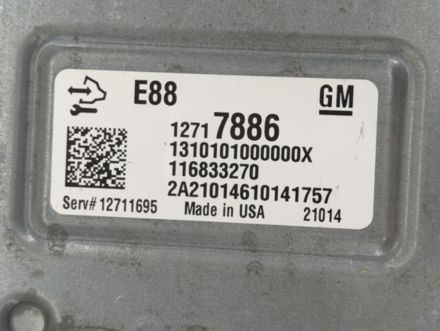 2020-2021 Chevrolet Malibu PCM Engine Control Computer ECU ECM PCU OEM P/N:12717886 Fits Fits 2020 2021 2022 OEM Used Auto P