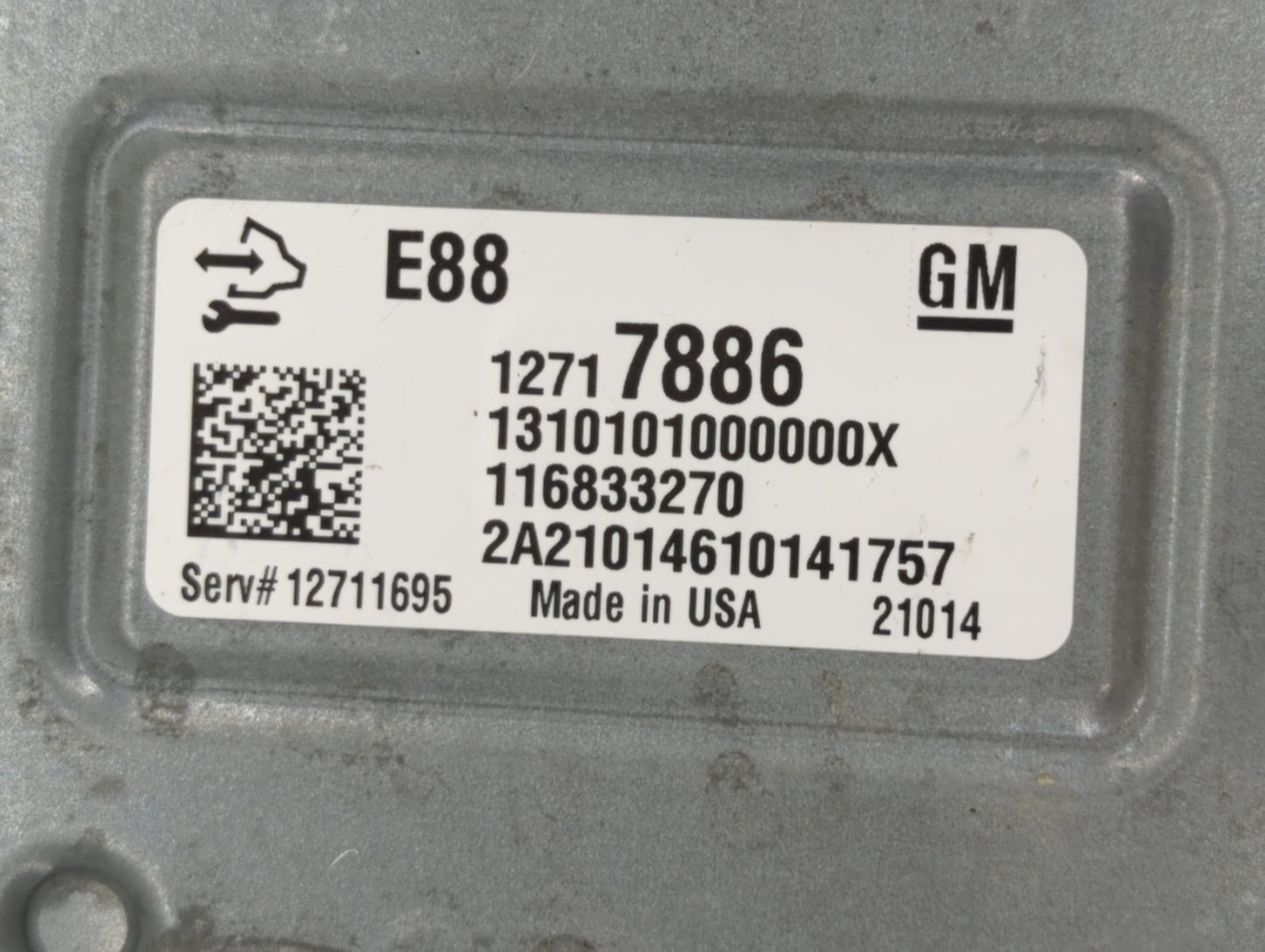 2020-2021 Chevrolet Malibu PCM Engine Control Computer ECU ECM PCU OEM P/N:12717886 Fits Fits 2020 2021 2022 OEM Used Auto P