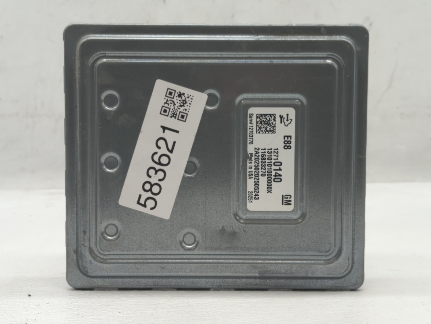 2020-2021 Chevrolet Malibu PCM Engine Control Computer ECU ECM PCU OEM P/N:12710140 Fits Fits 2020 2021 2022 OEM Used Auto P