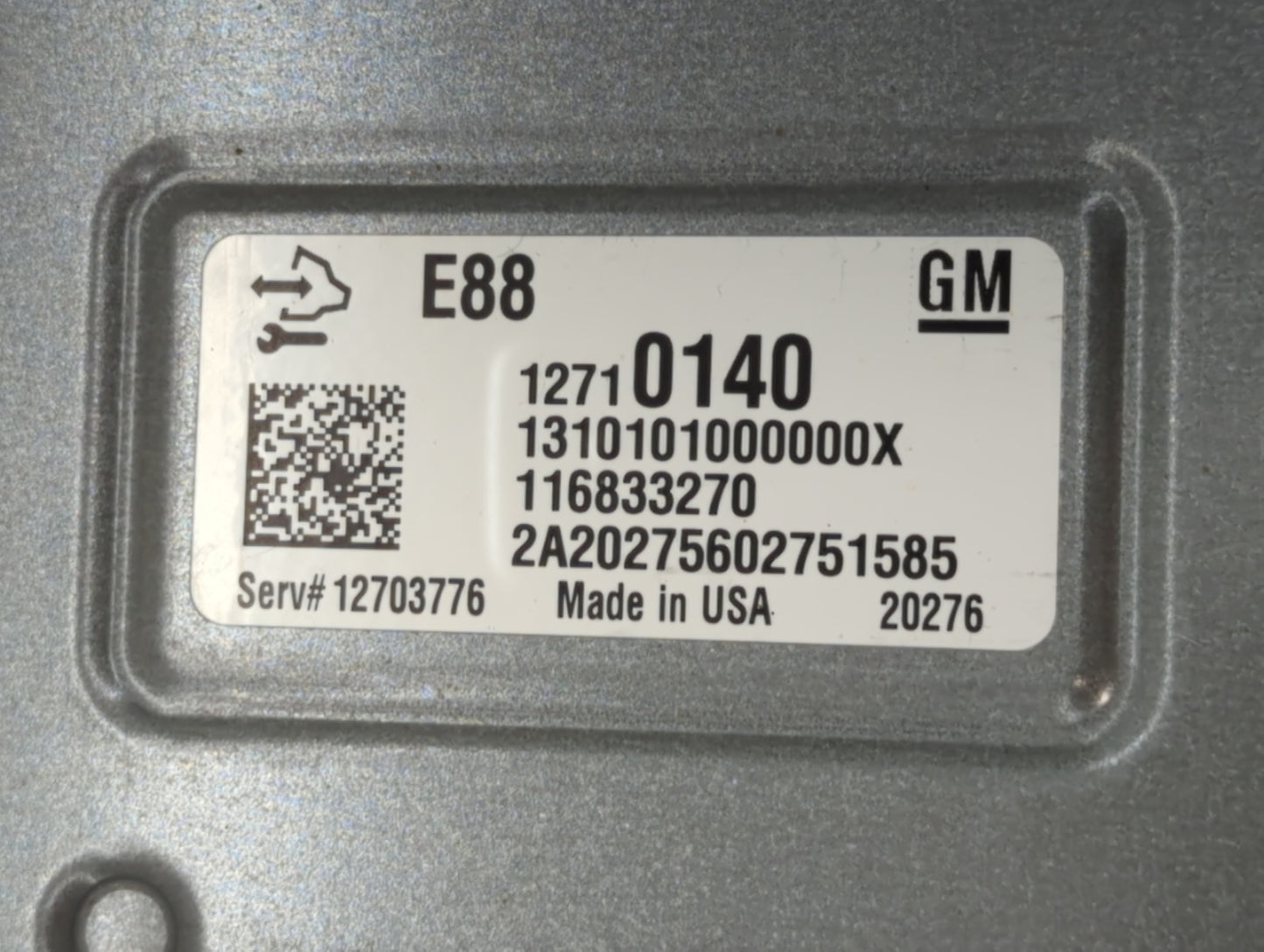 2020-2021 Chevrolet Malibu PCM Engine Control Computer ECU ECM PCU OEM P/N:12710140 Fits Fits 2020 2021 2022 OEM Used Auto P