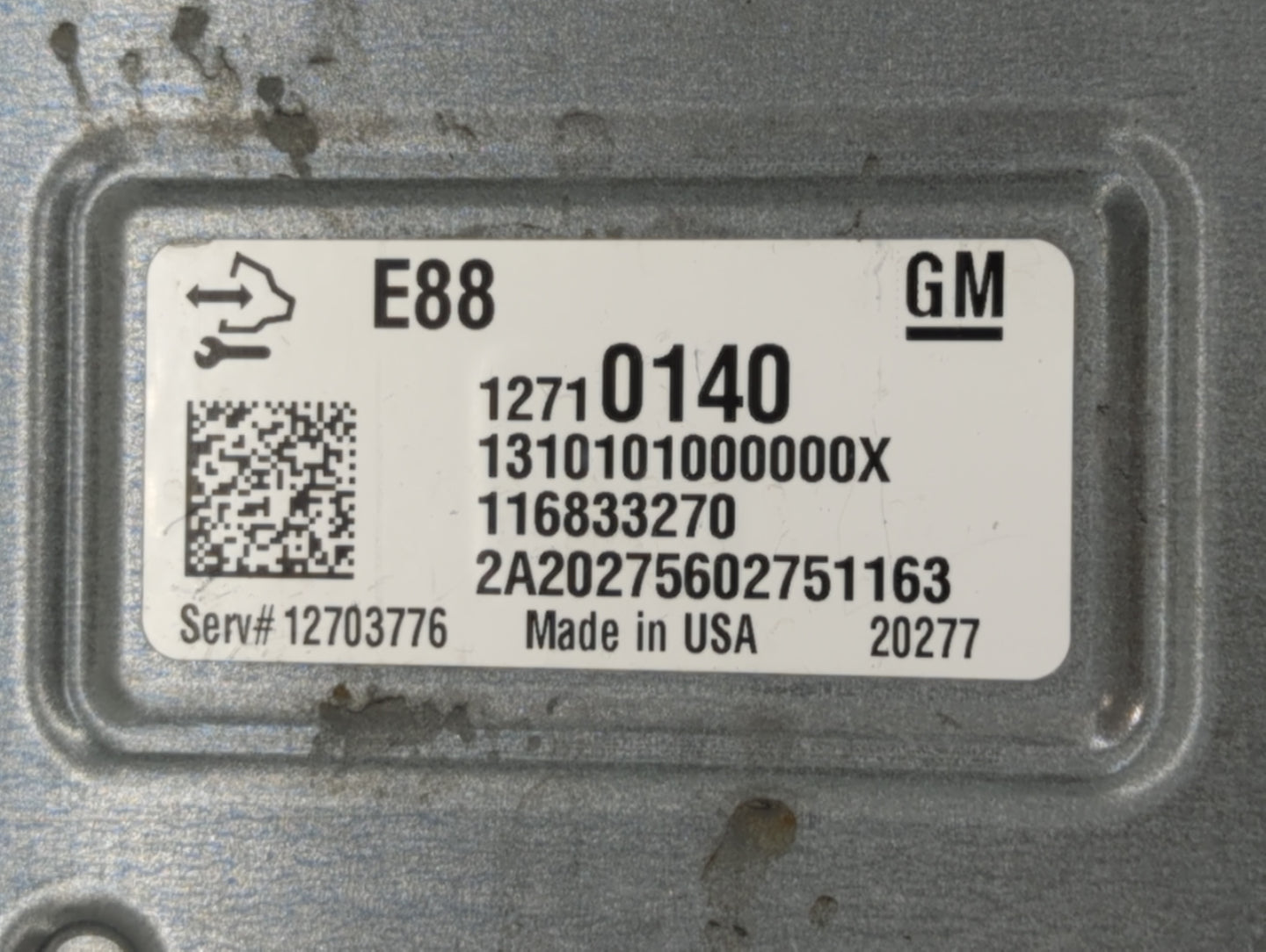 2020-2021 Chevrolet Malibu PCM Engine Control Computer ECU ECM PCU OEM P/N:12710140 Fits Fits 2020 2021 2022 OEM Used Auto P