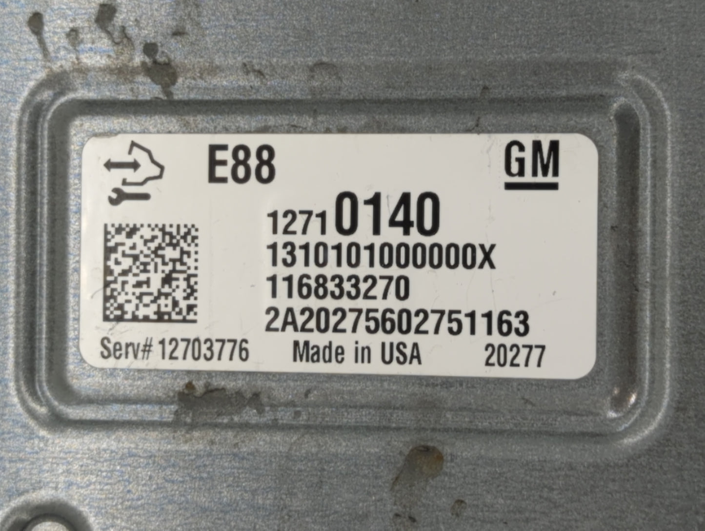 2020-2021 Chevrolet Malibu PCM Engine Control Computer ECU ECM PCU OEM P/N:12710140 Fits Fits 2020 2021 2022 OEM Used Auto P