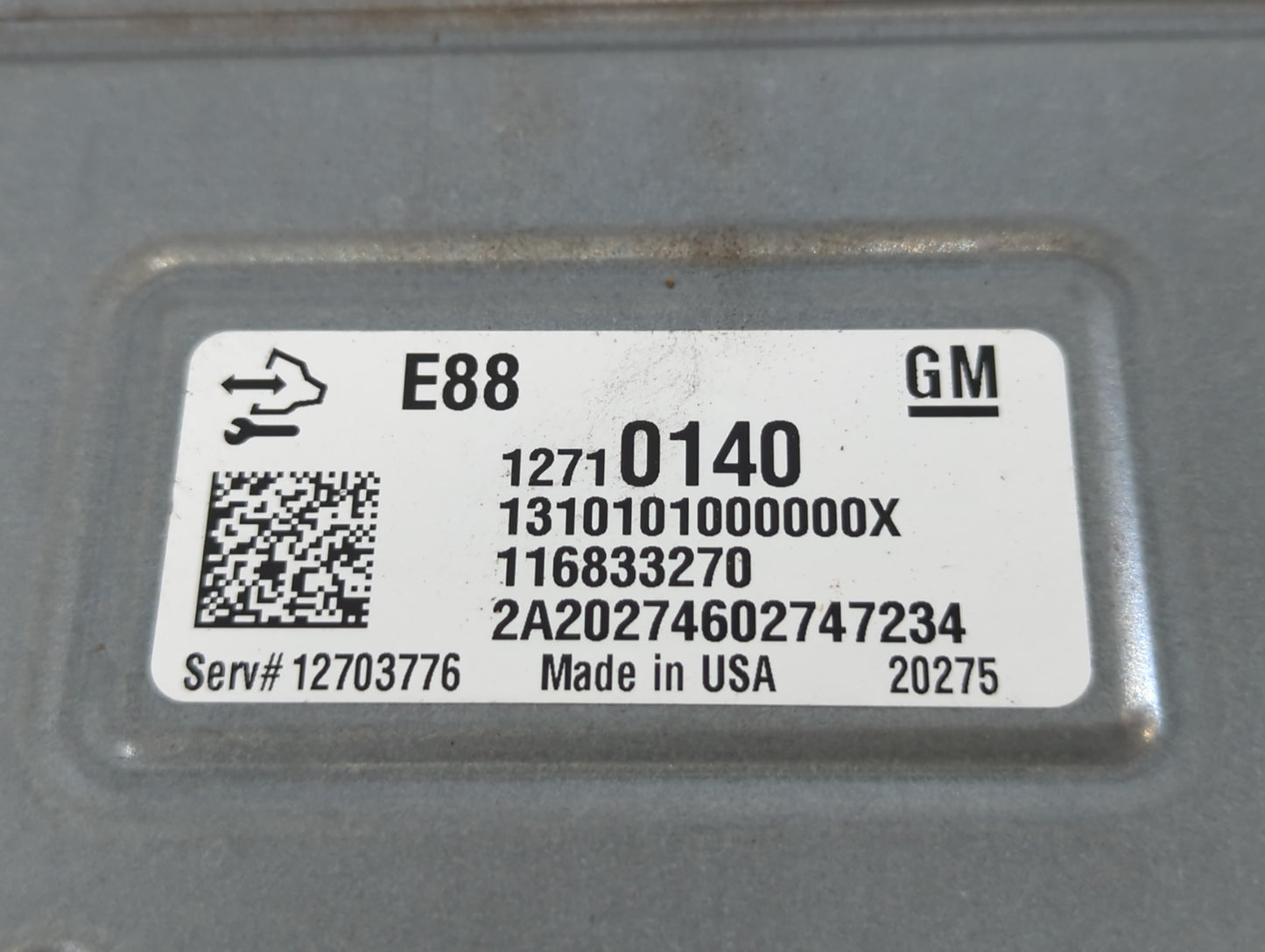 2020-2021 Chevrolet Malibu PCM Engine Control Computer ECU ECM PCU OEM P/N:12710140 Fits Fits 2020 2021 2022 OEM Used Auto P
