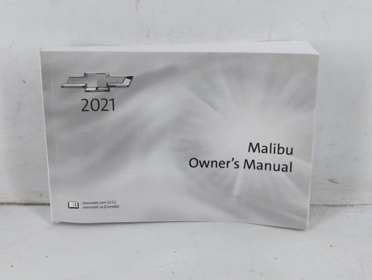 2021 Chevrolet Malibu Owners Manual Book Guide P/N:84523389 A OEM Used Auto Parts - Oemusedautoparts1.com
