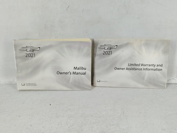 2021 Chevrolet Malibu Owners Manual Book Guide P/N:84523389 A OEM Used Auto Parts - Oemusedautoparts1.com