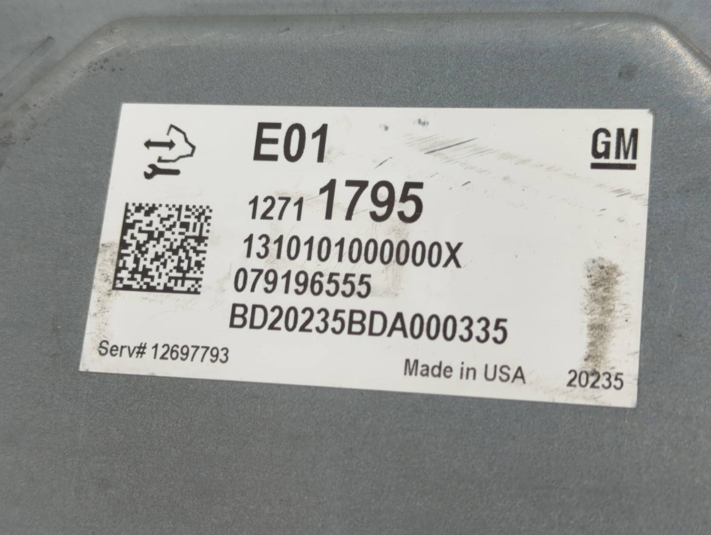 2021-2022 Chevrolet Silverado PCM Engine Control Computer ECU ECM PCU OEM P/N:12711795 Fits Fits 2020 2021 2022 OEM Used Aut