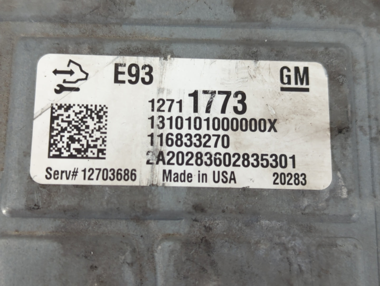 2019-2021 Chevrolet Silverado 1500 PCM Engine Control Computer ECU ECM PCU OEM P/N:12711773 Fits Fits 2019 2020 2021 2022 OE