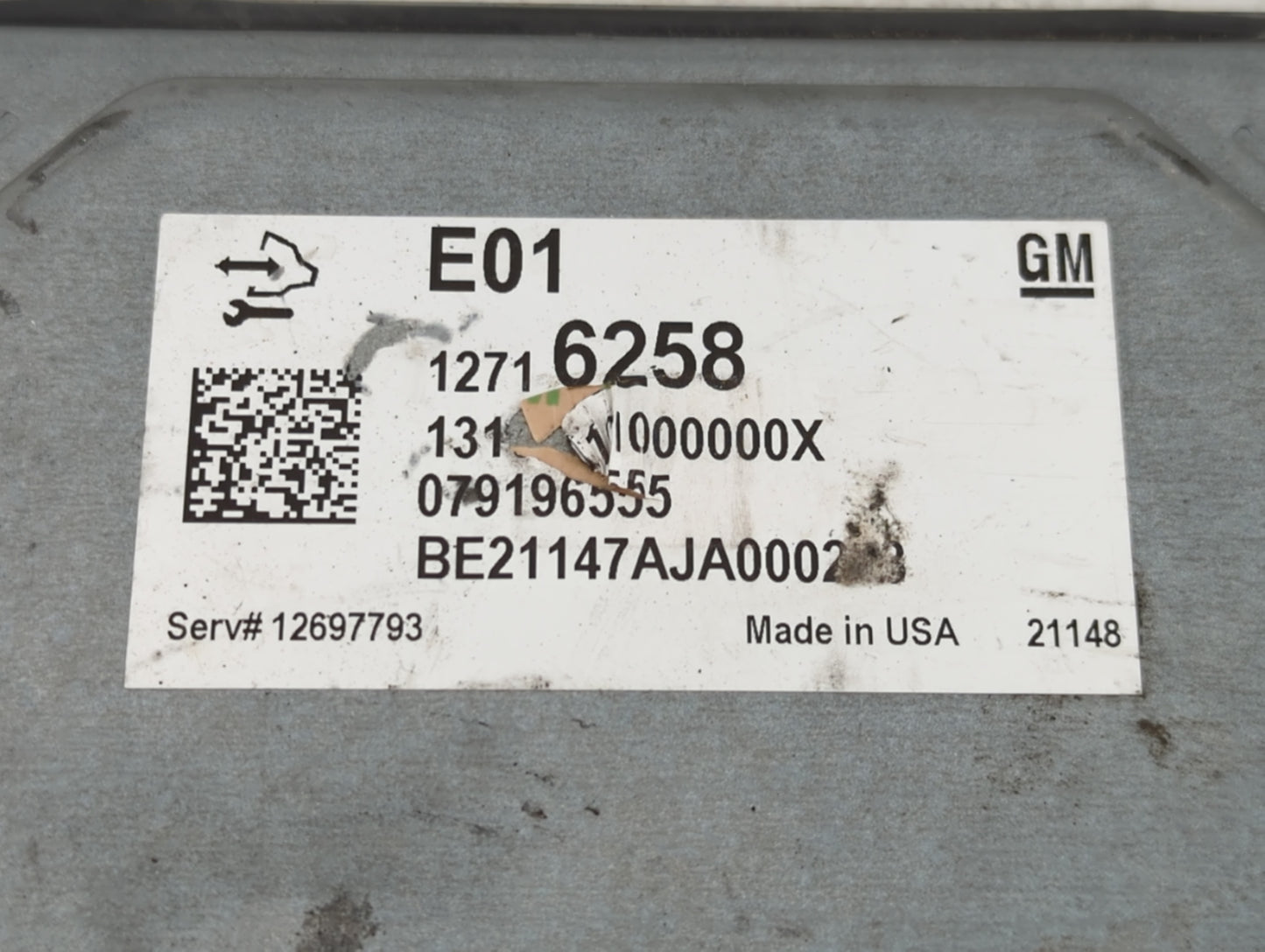 2021-2022 Chevrolet Silverado 1500 PCM Engine Control Computer ECU ECM PCU OEM P/N:12716258 Fits Fits 2020 2021 2022 OEM Use