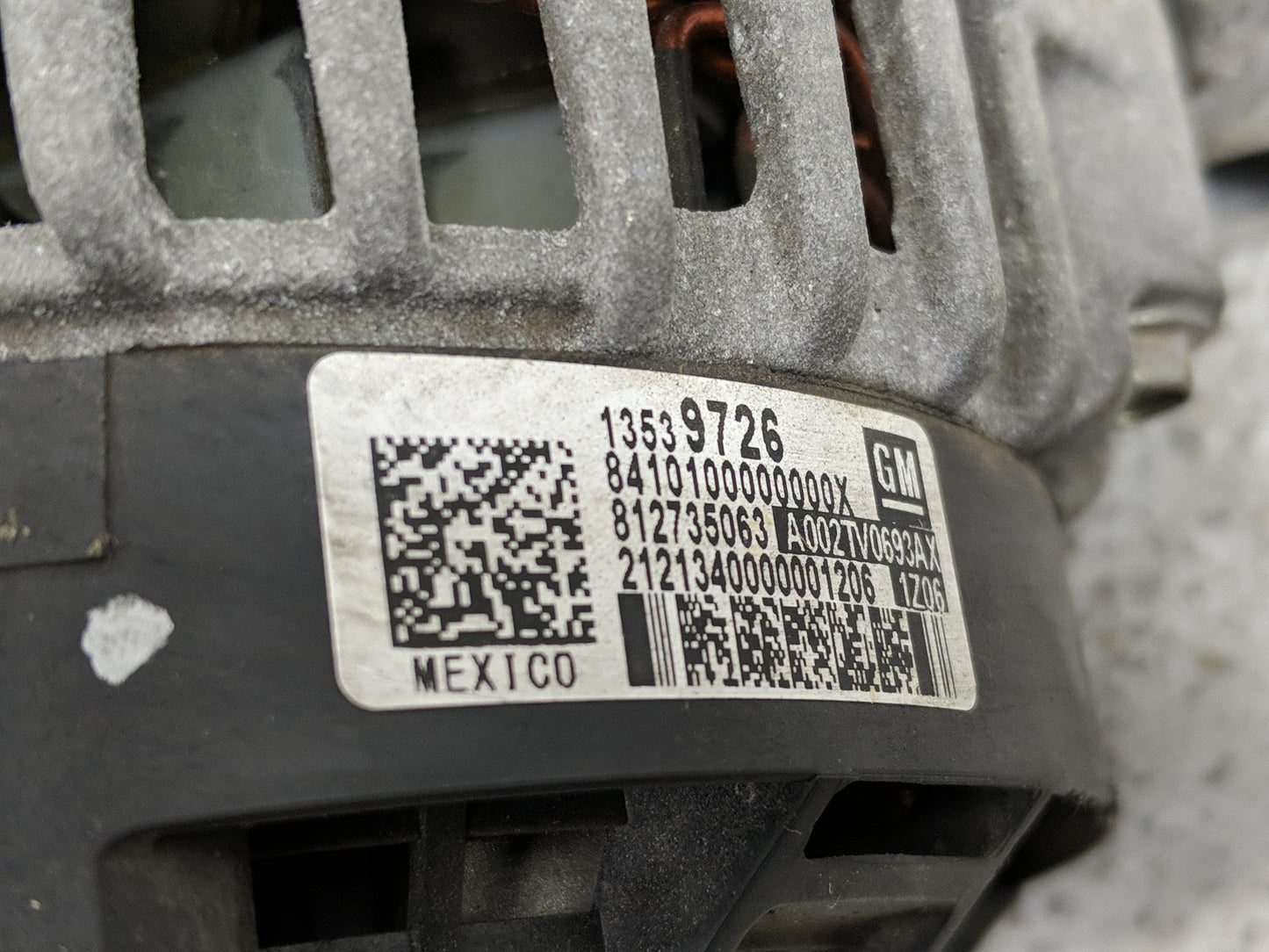 2019-2022 Chevrolet Silverado 1500 Alternator Replacement Generator Charging Assembly Engine OEM P/N:812735063 13539726 Fits