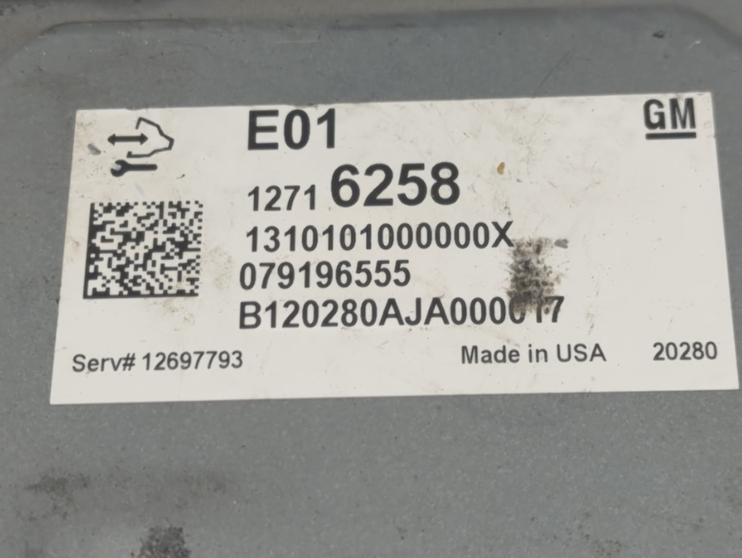 2021-2022 Chevrolet Silverado 1500 PCM Engine Control Computer ECU ECM PCU OEM P/N:12716258 Fits Fits 2020 2021 2022 OEM Use