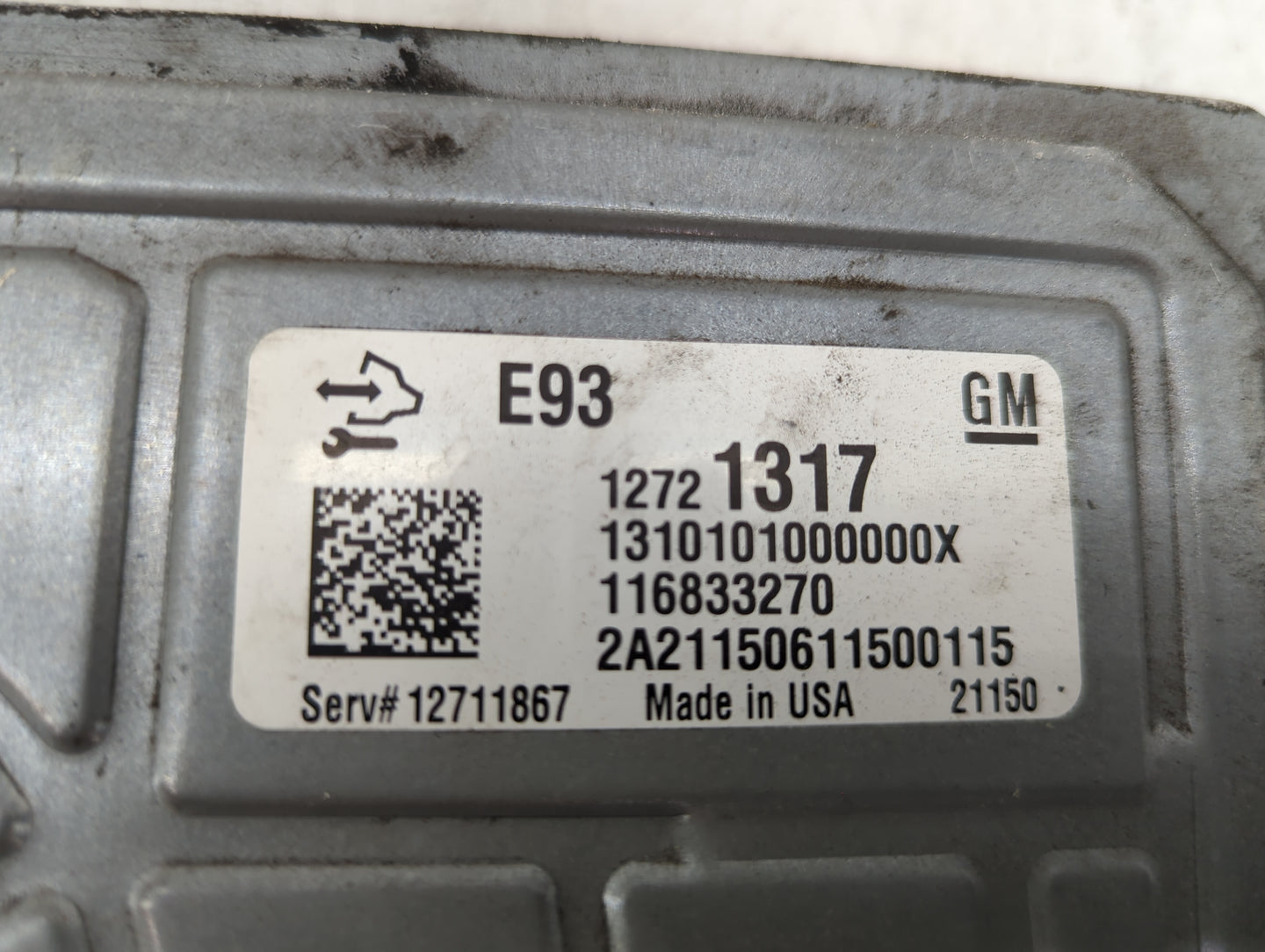 2019-2021 Chevrolet Silverado 1500 PCM Engine Control Computer ECU ECM PCU OEM P/N:12721317 12711867 Fits Fits 2019 2020 202