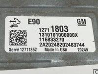 2019-2021 Chevrolet Silverado 1500 PCM Engine Control Computer ECU ECM PCU OEM P/N:12711803 12711852 Fits Fits 2019 2020 202