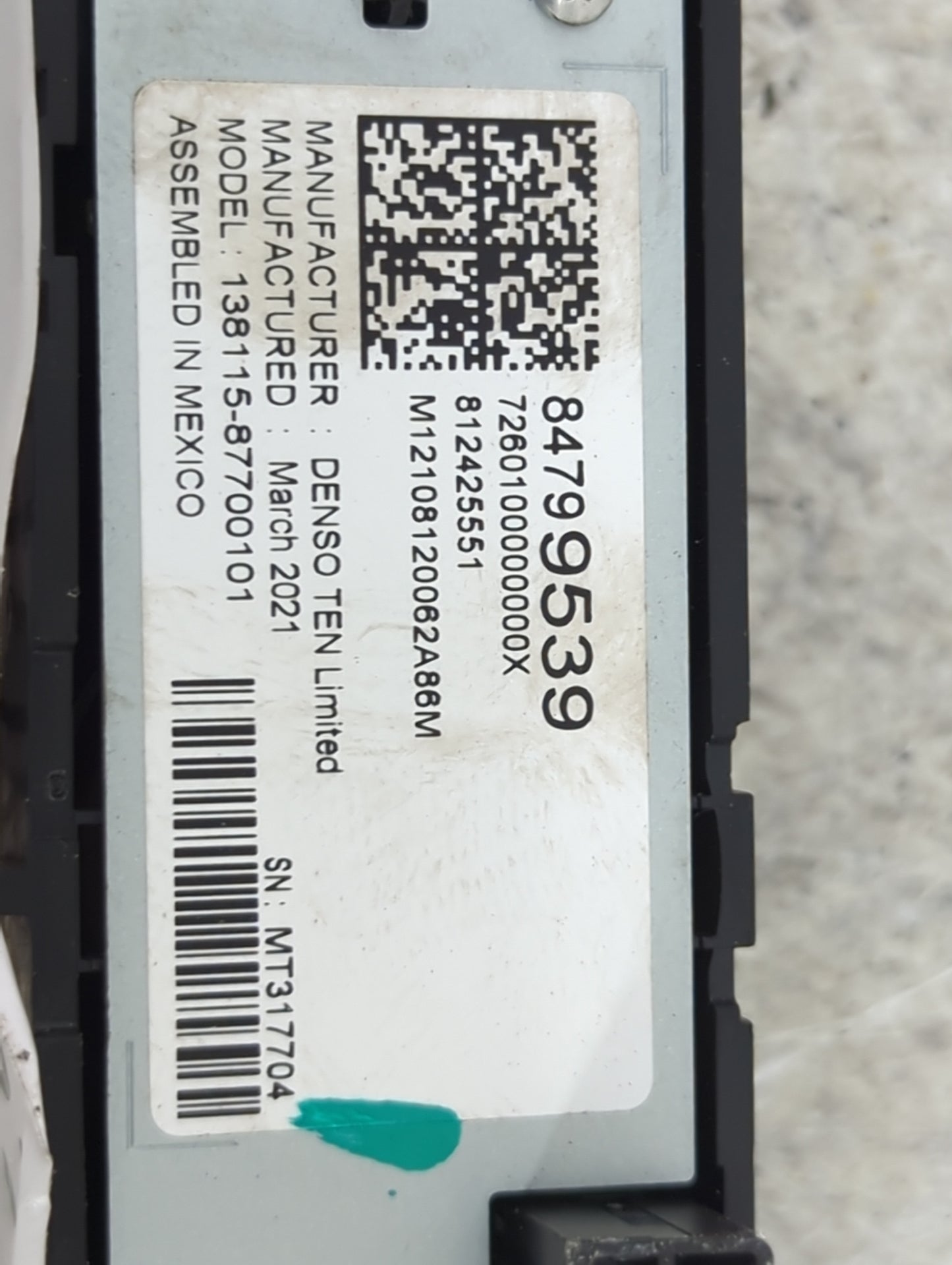 2019-2022 Chevrolet Silverado 1500 Radio Control Panel 1490027 - Oemusedautoparts1.com