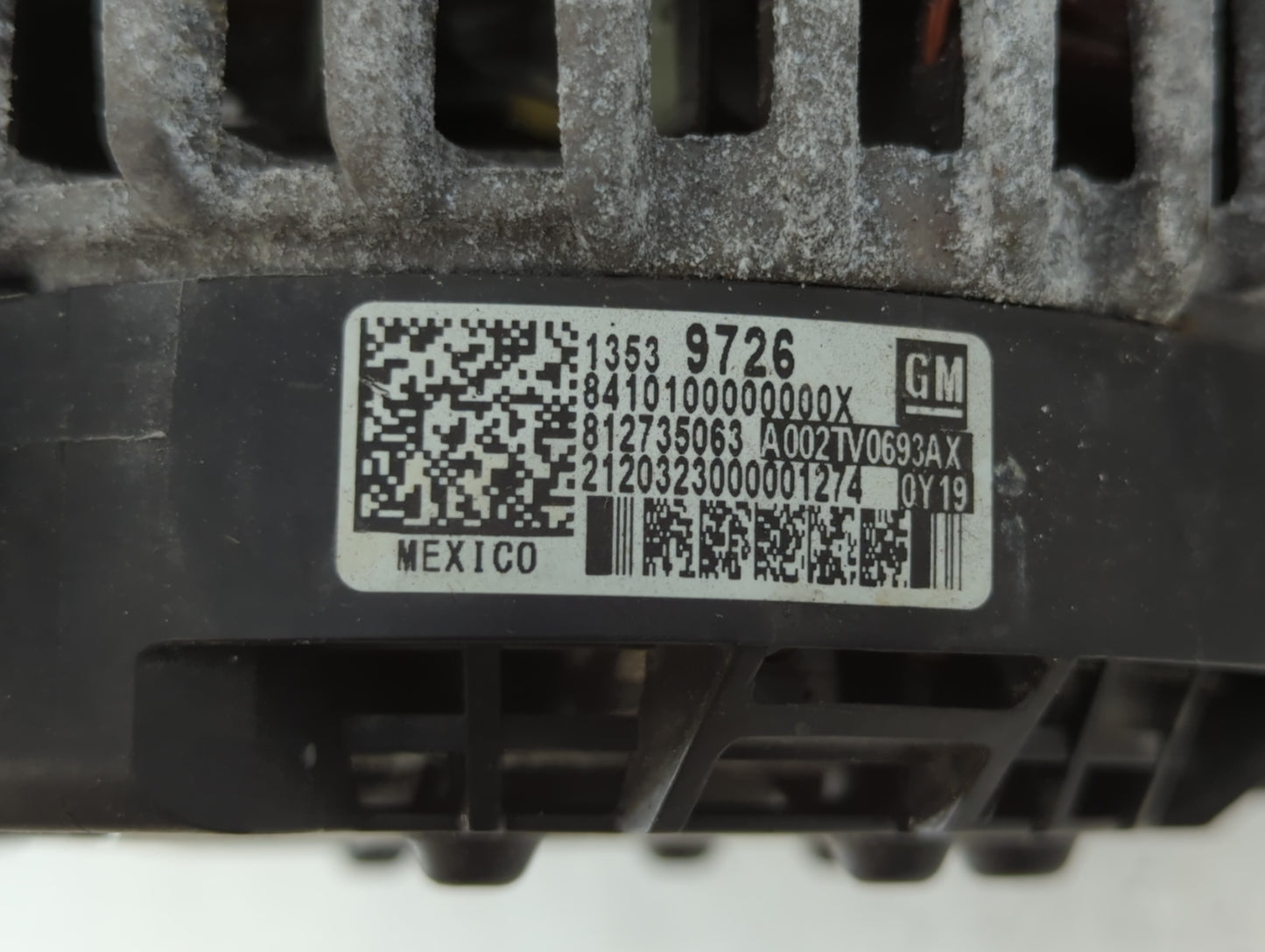 2019-2022 Chevrolet Silverado 1500 Alternator Replacement Generator Charging Assembly Engine OEM P/N:13539726 Fits OEM Used 