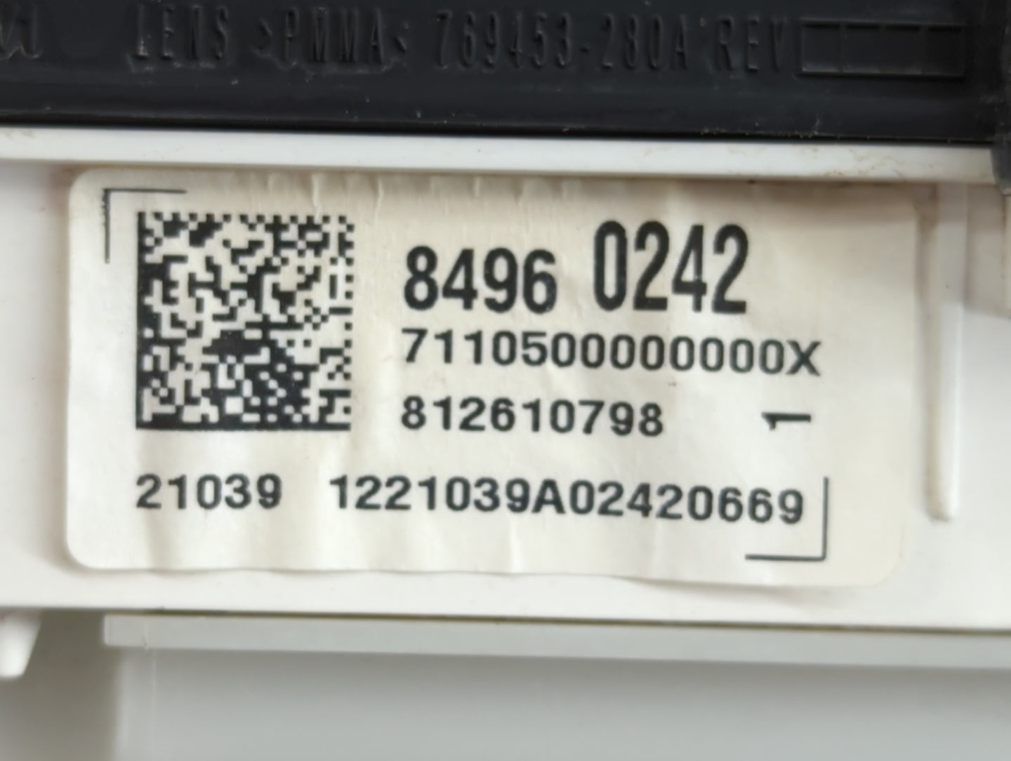 2021-2022 Chevrolet Silverado 1500 Instrument Cluster Speedometer Gauges P/N:84960242 Fits Fits 2021 2022 OEM Used Auto Part