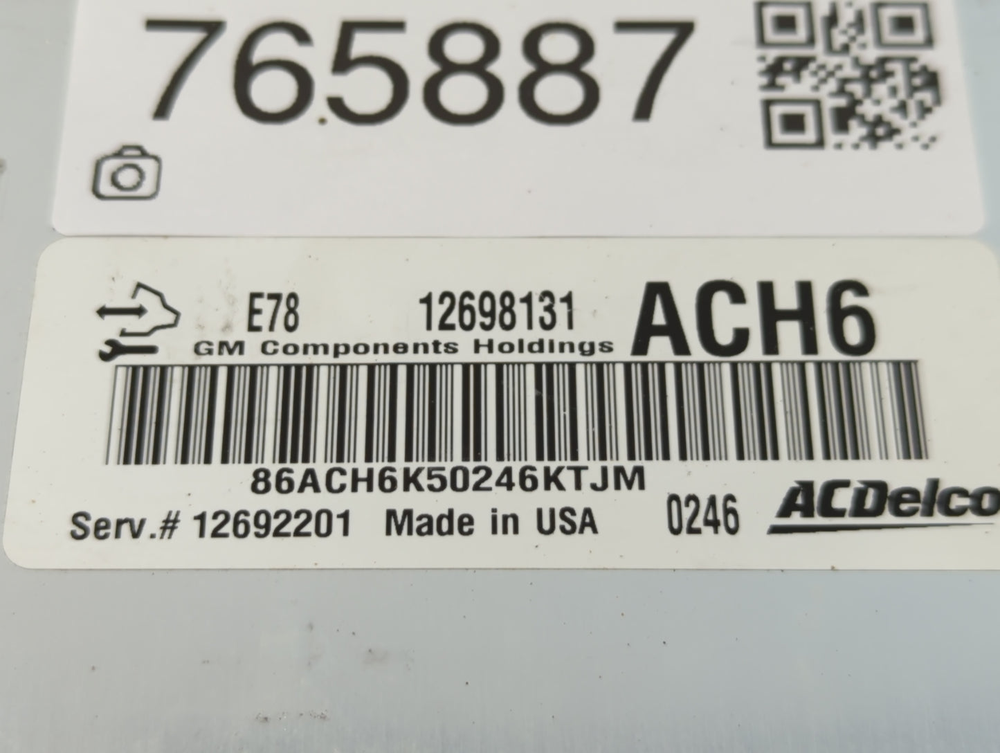 2017-2019 Chevrolet Sonic PCM Engine Control Computer ECU ECM PCU OEM P/N:12668986 E78 12670309 Fits Fits 2017 2018 2019 202