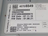 2020-2022 Chevrolet Spark Radio AM FM Cd Player Receiver Replacement P/N:42756549 Fits Fits 2020 2021 2022 OEM Used Auto Par