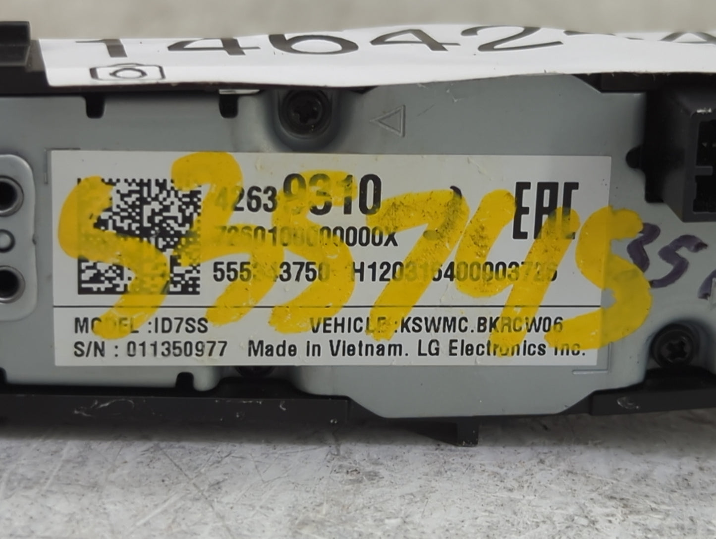 2020-2022 Chevrolet Spark Radio Control Panel 1464244 - Oemusedautoparts1.com