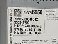 2020-2022 Chevrolet Spark Radio AM FM Cd Player Receiver Replacement P/N:42756550 555343750, ID7SF Fits Fits 2020 2021 2022 
