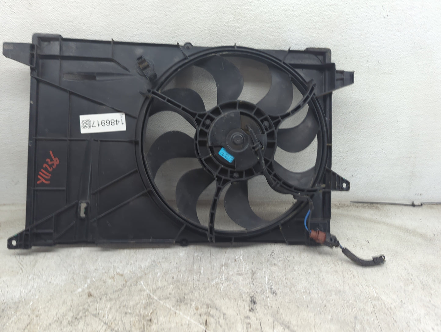 2016-2022 Chevrolet Spark Electric Radiator Cooling Fan Motor Assembly Fits Fits 2016 2017 2018 2019 2020 2021 2022 OEM Used
