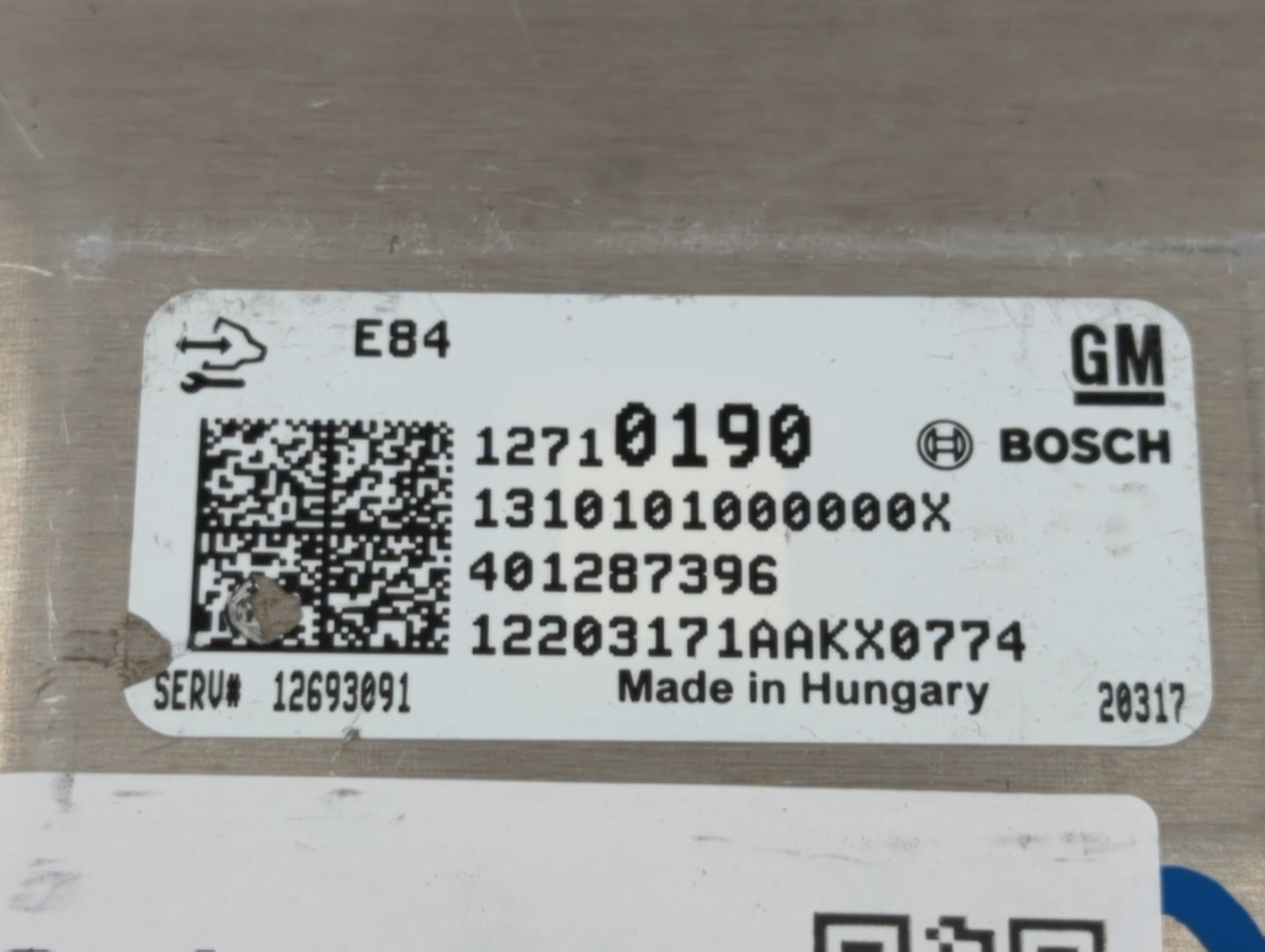 2021 Chevrolet Spark PCM Engine Control Computer ECU ECM PCU OEM P/N:12710190 Fits Fits 2000 2001 OEM Used Auto Parts - Oemu