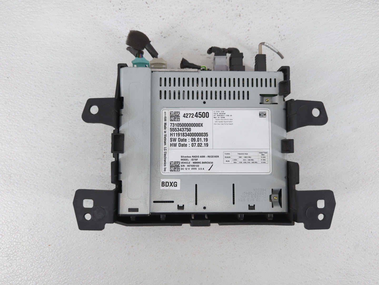 2020-2022 Chevrolet Spark Radio AM FM Cd Player Receiver Replacement P/N:42756550 Fits Fits 2020 2021 2022 OEM Used Auto Par