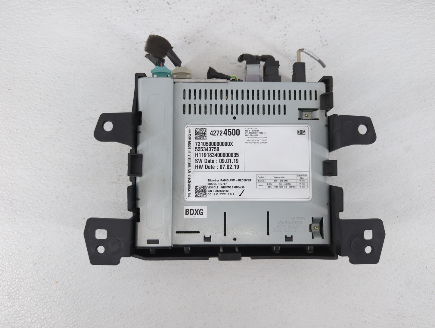 2020-2022 Chevrolet Spark Radio AM FM Cd Player Receiver Replacement P/N:42756550 Fits Fits 2020 2021 2022 OEM Used Auto Par
