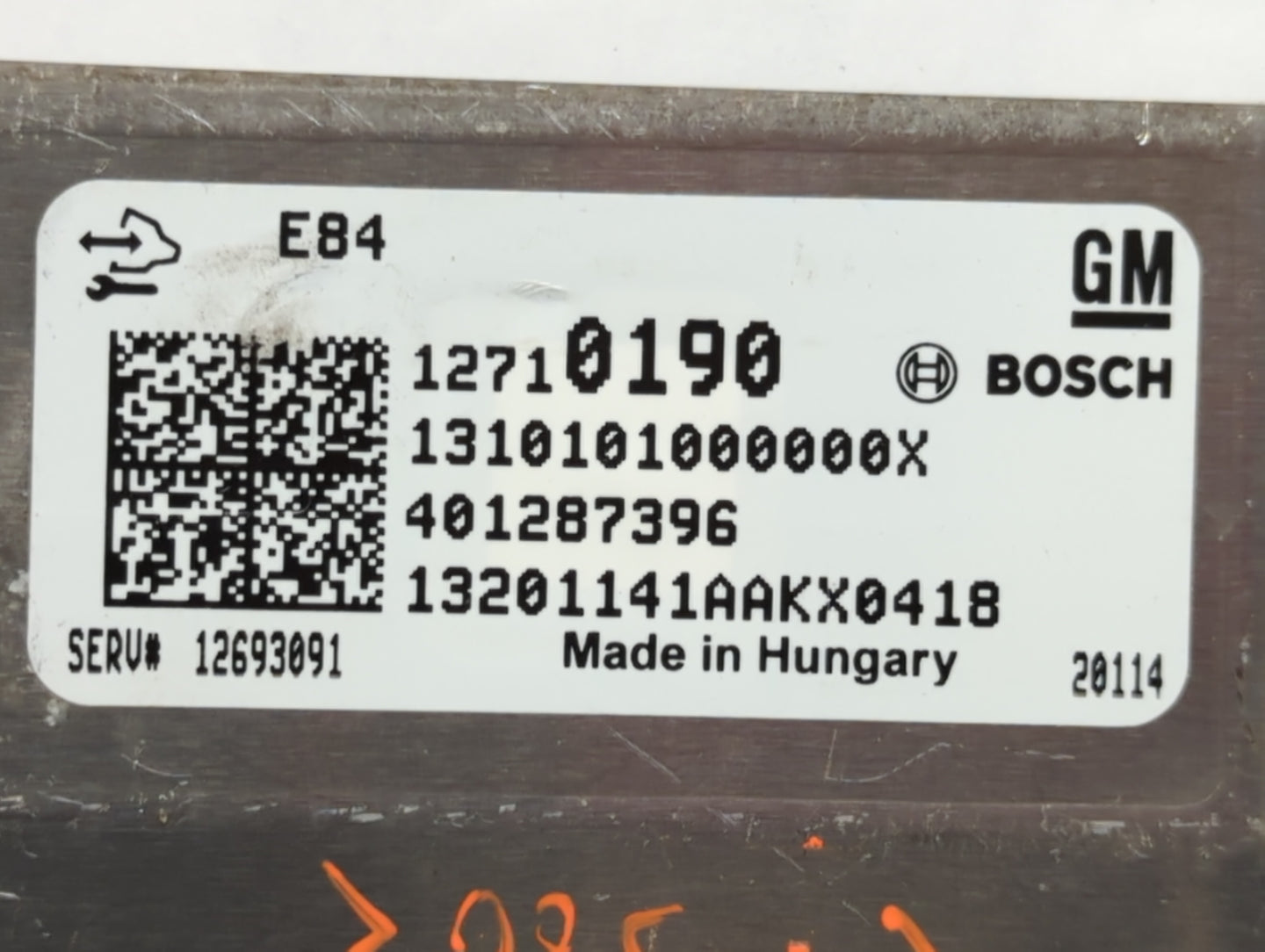 2019-2022 Chevrolet Spark PCM Engine Control Computer ECU ECM PCU OEM P/N:12710190 Fits Fits 2019 2020 2021 2022 OEM Used Au