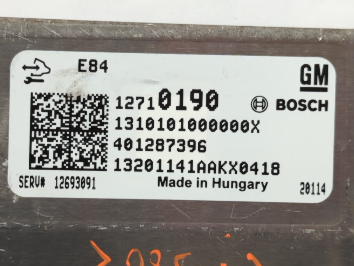2019-2022 Chevrolet Spark PCM Engine Control Computer ECU ECM PCU OEM P/N:12710190 Fits Fits 2019 2020 2021 2022 OEM Used Au