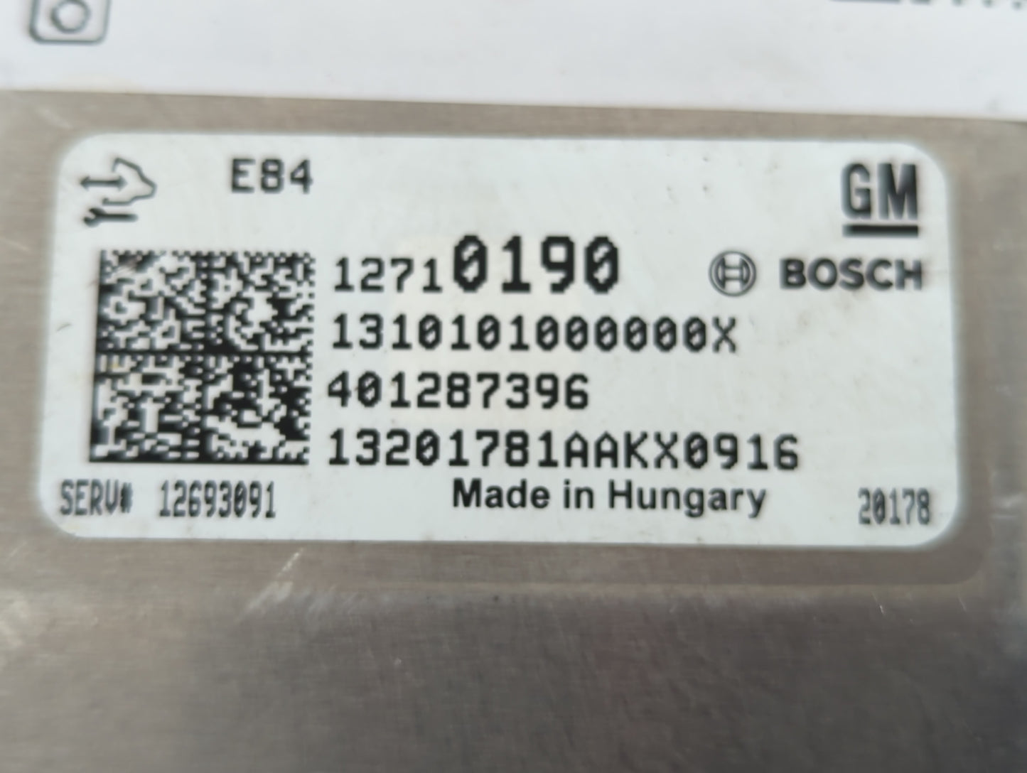 2019-2022 Chevrolet Spark PCM Engine Control Computer ECU ECM PCU OEM P/N:12710190 Fits Fits 2019 2020 2021 2022 OEM Used Au