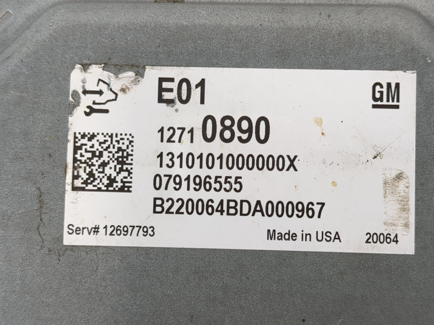 2021-2022 Chevrolet Trailblazer PCM Engine Control Computer ECU ECM PCU OEM P/N:12710890 Fits Fits 2020 2021 2022 OEM Used A