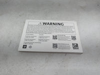 2021 Chevrolet Trailblazer Owners Manual Book Guide P/N:84401923 OEM Used Auto Parts - Oemusedautoparts1.com