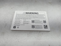 2021 Chevrolet Trailblazer Owners Manual Book Guide P/N:84401923 OEM Used Auto Parts - Oemusedautoparts1.com