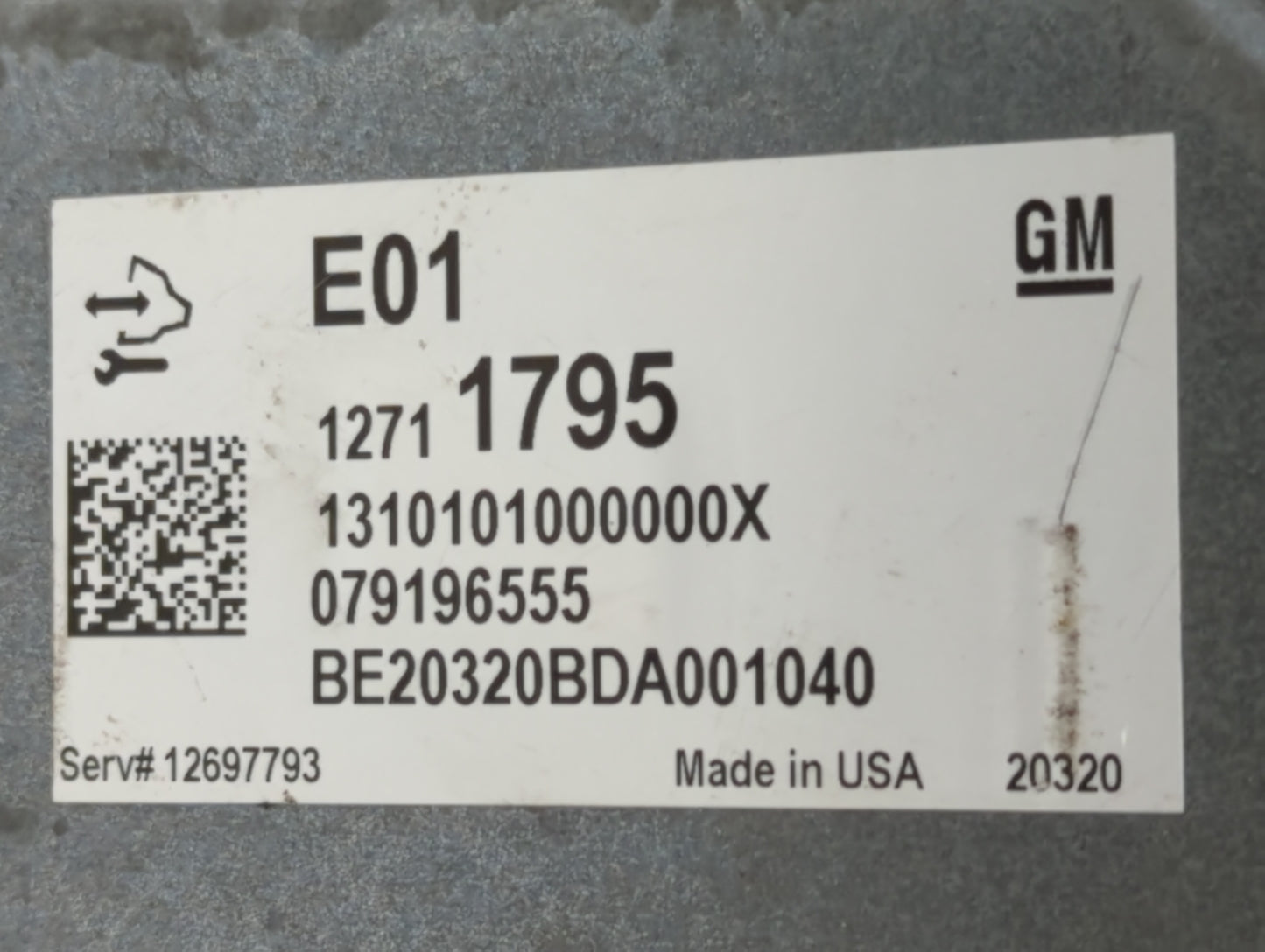 2021-2022 Chevrolet Trailblazer PCM Engine Control Computer ECU ECM PCU OEM P/N:12711795 Fits Fits 2020 2021 2022 OEM Used A